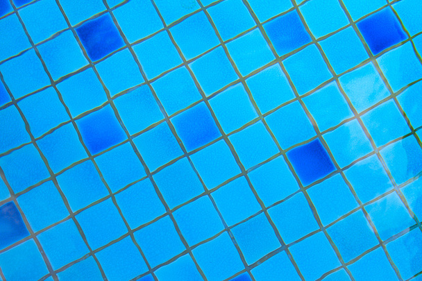 bazén modrý mozaika  - Fotografie, Obrázek