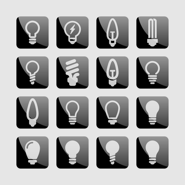 Lamp icons - Vektor, Bild