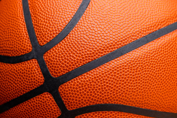 Textuur van basketbalhuid close-up - Foto, afbeelding