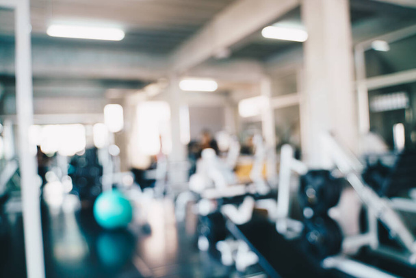 Abstract blurred empty fitness sport gym indoor fitness room - 写真・画像