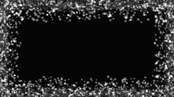 Marco de bordes decoración animación de partículas gráficos en movimiento - Metraje, vídeo