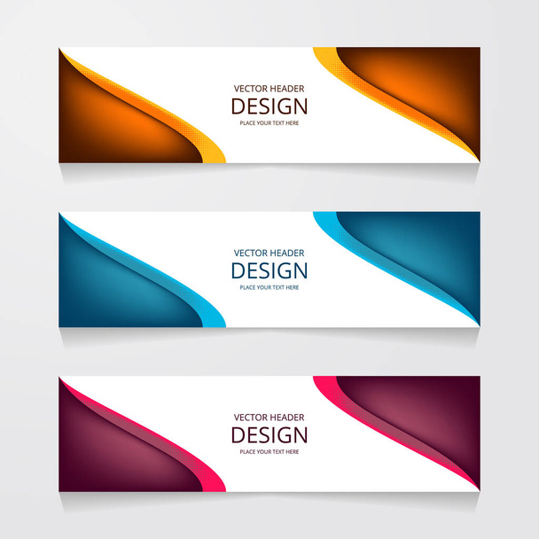 Vector abstract geometric design banner web template. - Vector, Image