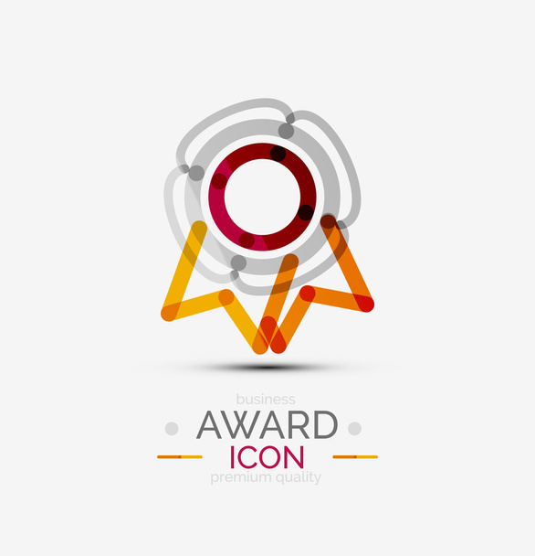 Award pictogram, logo. - Vector, afbeelding