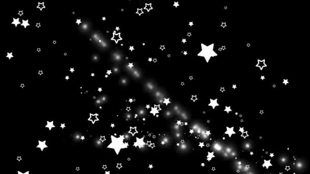 Yıldız Şekli Parçacık Canlandırma Grafikleri - Video, Çekim