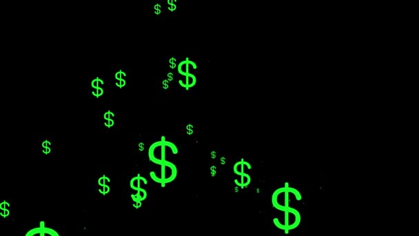 Значок позначки долара Частинки Грошова фігура графіка руху
 - Кадри, відео