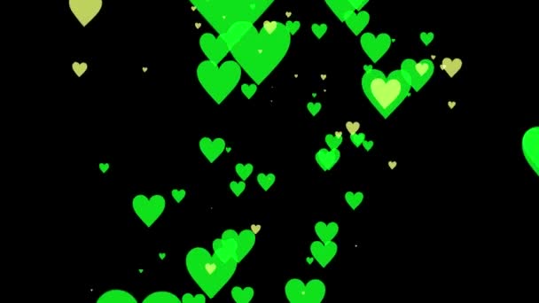 Графика движения частиц CG в форме сердца - Кадры, видео