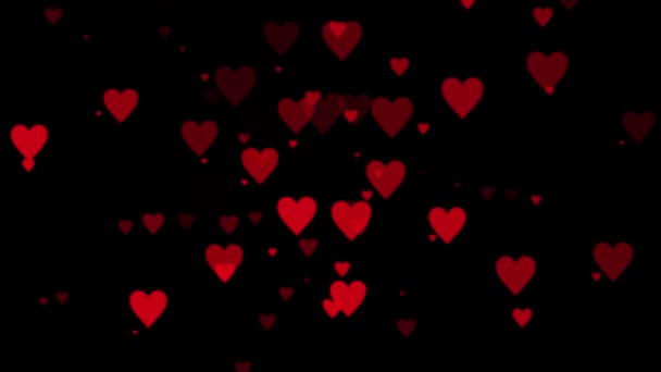 Плоская графика плоской формы сердца - Кадры, видео
