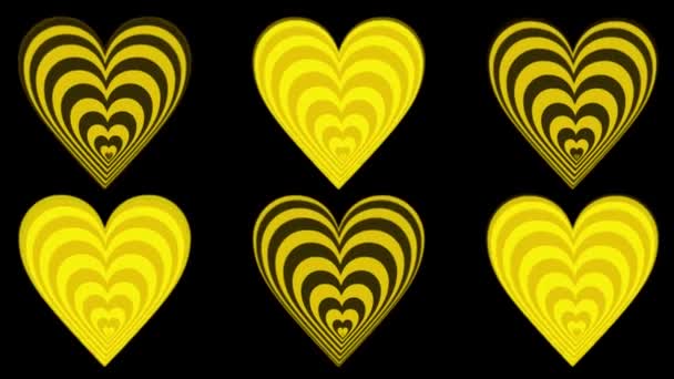 Flat Heart shape plane animation motion graphics - Záběry, video