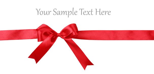 Red ribbon with bow - Photo, Image