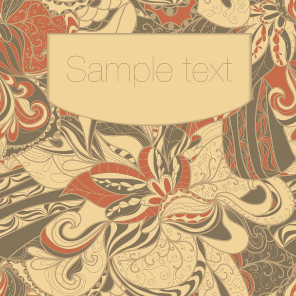 Abstract seamless hand-drawn pattern. - Vector, Image