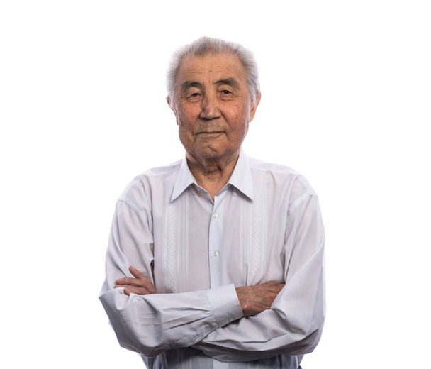 portrait of a Kazakh old man - Фото, зображення