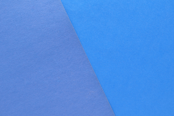 Two tone background in shades of blue. Paper texture with blank space. - Foto, Imagen