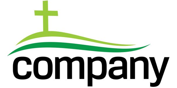Logo silhouette croix verte
 - Vecteur, image