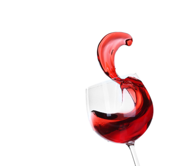 赤ワインのスプラッシュ - 写真・画像