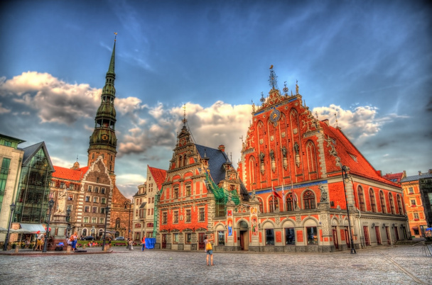Riga (Albert) Stadhuisplein - Letland - Foto, afbeelding