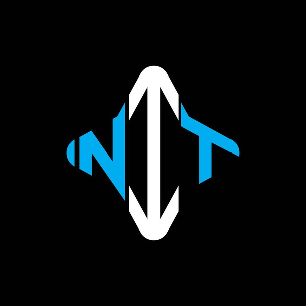 NIT letter logo creative design with vector graphic - Вектор,изображение