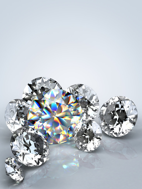 Diamond jewel isolated - Photo, Image
