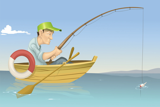 Fisherman - Vettoriali, immagini