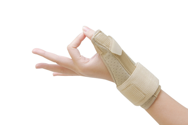 ブレース付き手首、手根管症候群の手首をサポートします。 - 写真・画像