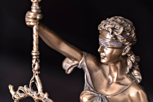 The Statue of Justice symbol, legal law concept image - Photo, Image