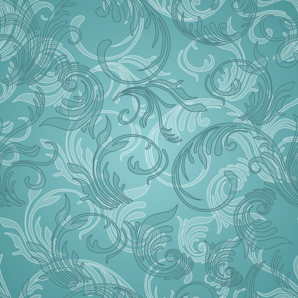 Seamless background with abstract floral elements - Wektor, obraz