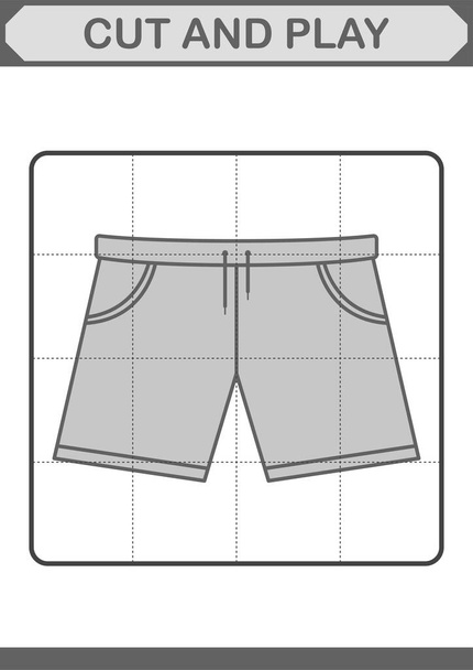 Cut and play with Shorts - Vector, Image