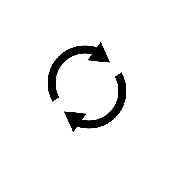 Cercle flèche icône vecteur. adapté pour rafraîchir icône, mise à jour, ui-ux, web, site Web, démarrage, pixel parfait. Style icône solide, glyphe. Illustration de conception simple modifiable - Vecteur, image