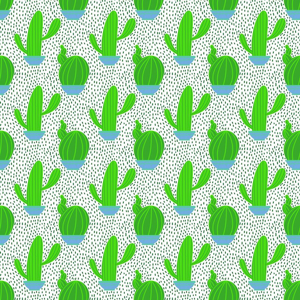 Summer seamless cactus pattern for fabrics and textiles and packaging and gifts and cards and linens and kids and wrapping paper. High quality photo - Фото, изображение