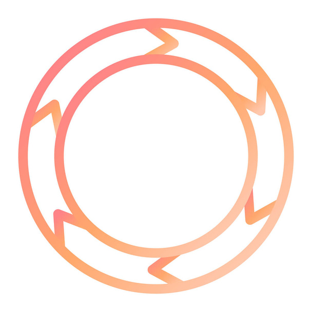Rotatie. Web icoon eenvoudig ontwerp - Vector, afbeelding