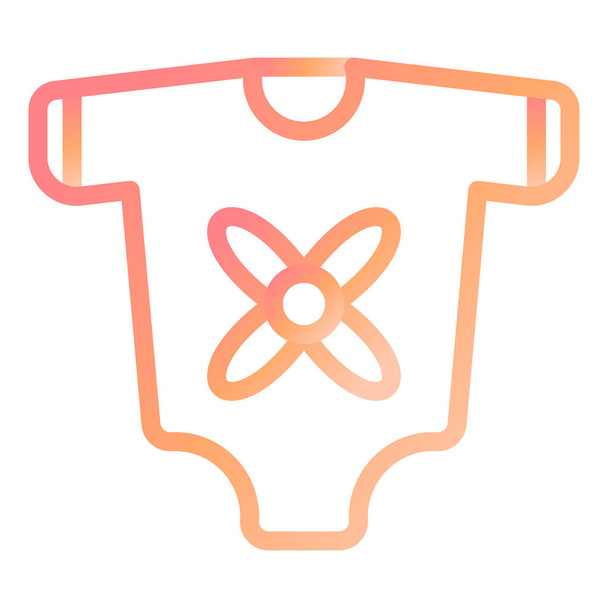 bebê roupas ícone vetor ilustração - Vetor, Imagem