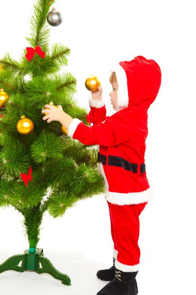 Decorating Christmas tree - Фото, зображення