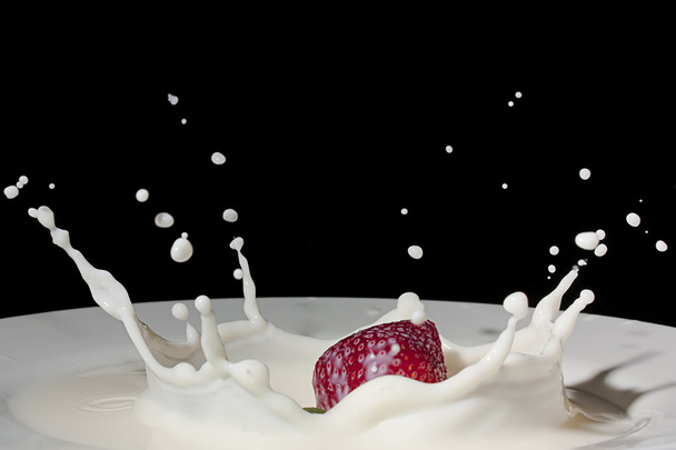 Starwberry and cream - Valokuva, kuva