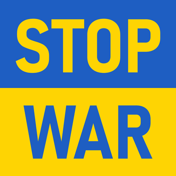 Stop war in Ukraine concept banner. Stop war against Ukraine - Vektori, kuva