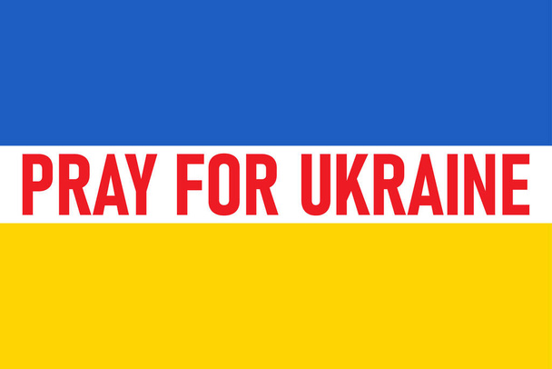 Pray for Ukraine concept banner. - Вектор, зображення