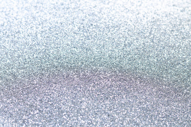 Abstract silver sparkle glitter background, beautiful gray shimmer bokeh texture - Foto, immagini