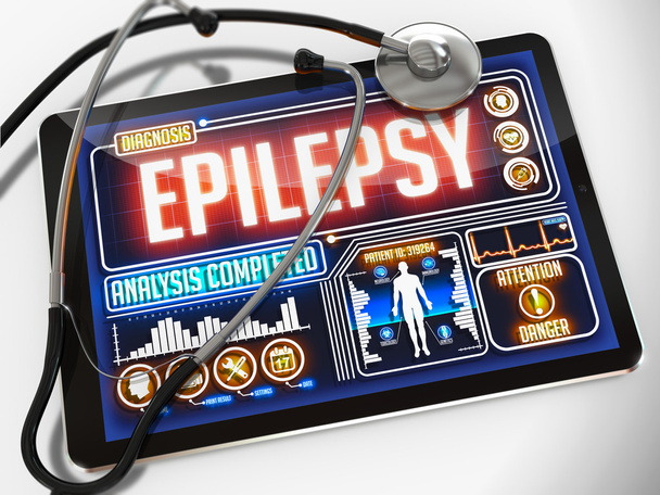 Epilepsia na Exibição de Tablet Médico
. - Foto, Imagem