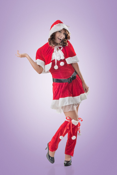 çekici Noel lady - Fotoğraf, Görsel