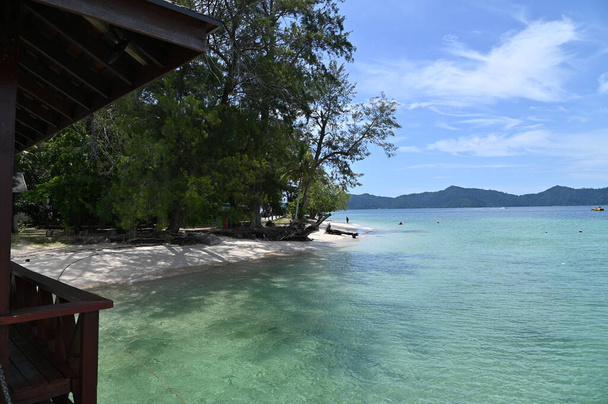 The Beachside Scenery Within The Islands of Manukan, Mamutik and Sapi, Kota Kinabalu, Sabah Μαλαισία - Φωτογραφία, εικόνα