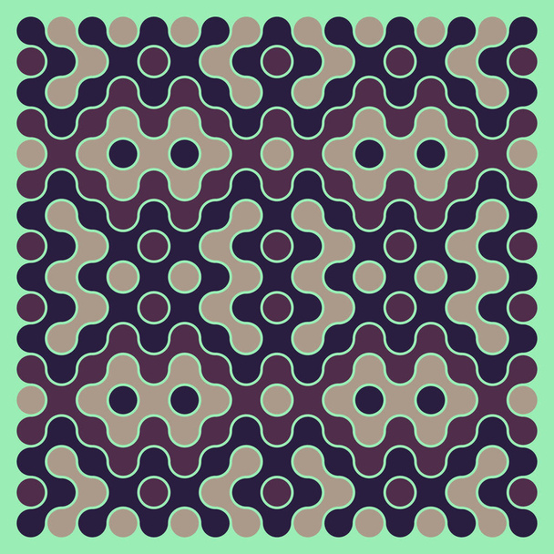 Multicolor truchet baldosas conexiones ilustración - Vector, Imagen