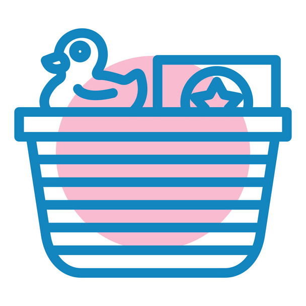 illustration vectorielle icône baignoire bébé design - Vecteur, image