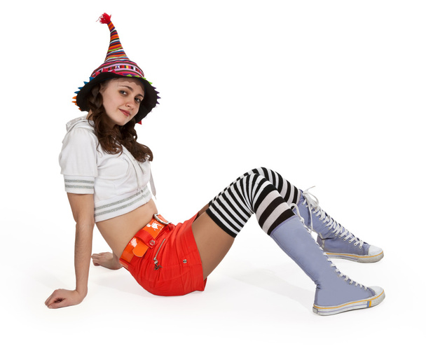 Girl in striped socks - Fotografie, Obrázek