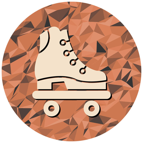 icona dello scarpone da skate. illustrazione piatta di pattini icone vettoriali isolate su sfondo bianco - Vettoriali, immagini
