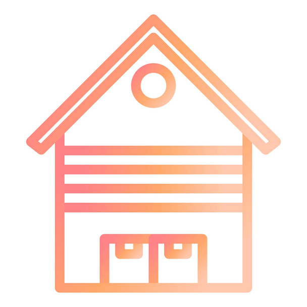 house. web icon simple illustration - ベクター画像