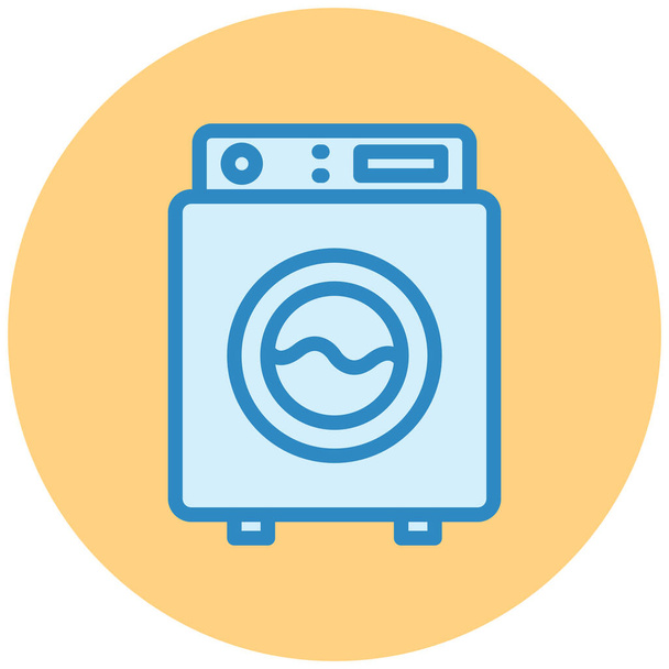 Wasmachine vector icoon - Vector, afbeelding