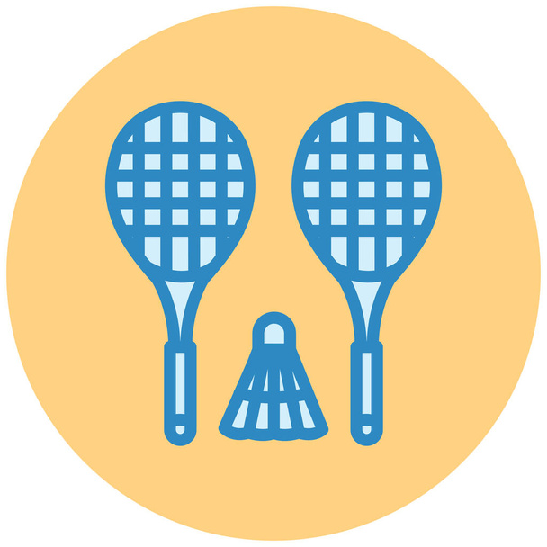 ρακέτες του τένις. απλός σχεδιασμός - Διάνυσμα, εικόνα