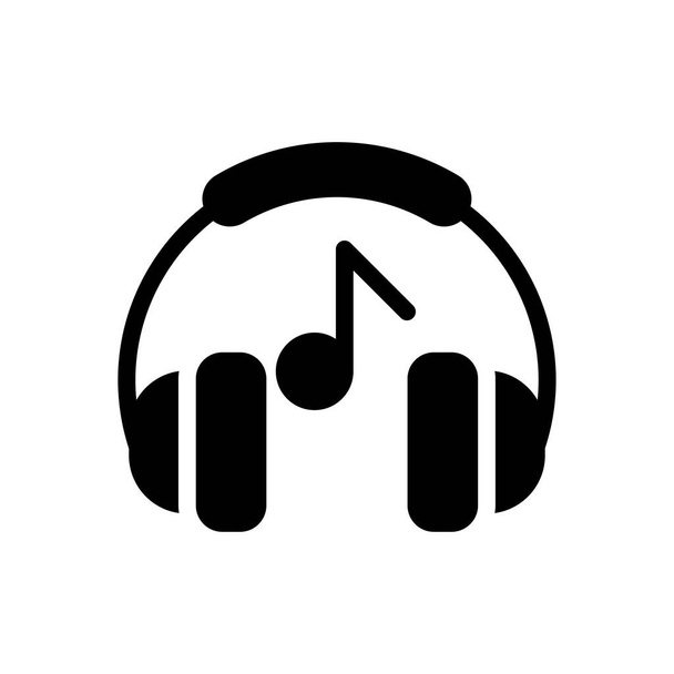 headphone vector illustration on a transparent background.Premium quality symbols.Glyphs icon for concept and graphic design. - Vector, Image