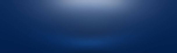 Resumo Gradiente de luxo Fundo azul. Azul escuro liso com vinheta preta Estúdio Banner - Foto, Imagem