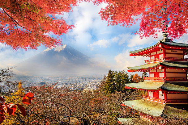 Mt. Fuji com cores de outono no japão
. - Foto, Imagem