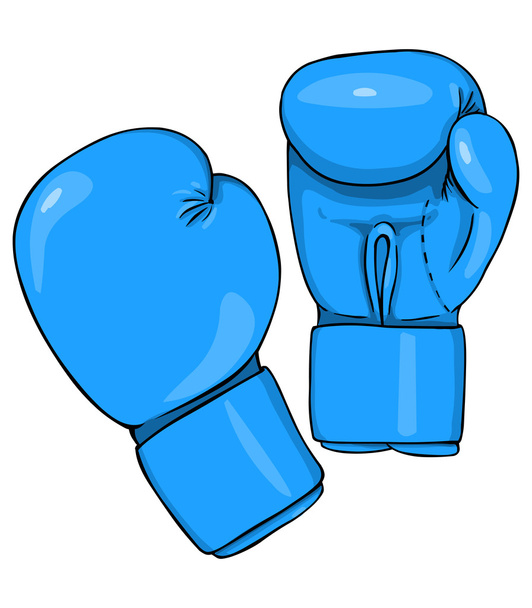 Сині Рукавички боксерські
 - Вектор, зображення