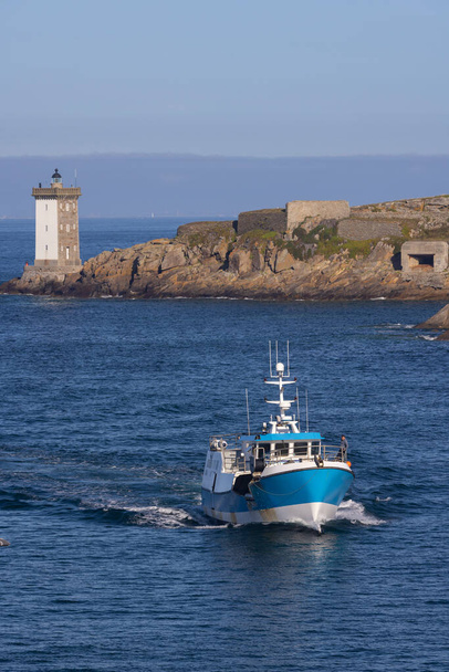 Le Conquet with Phare de Kermorvan, Brittany, France - Photo, Image